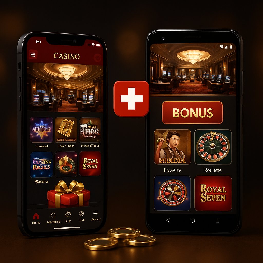 Mobile Casino Bonus Schweiz — Spielen auf iPhone und Android