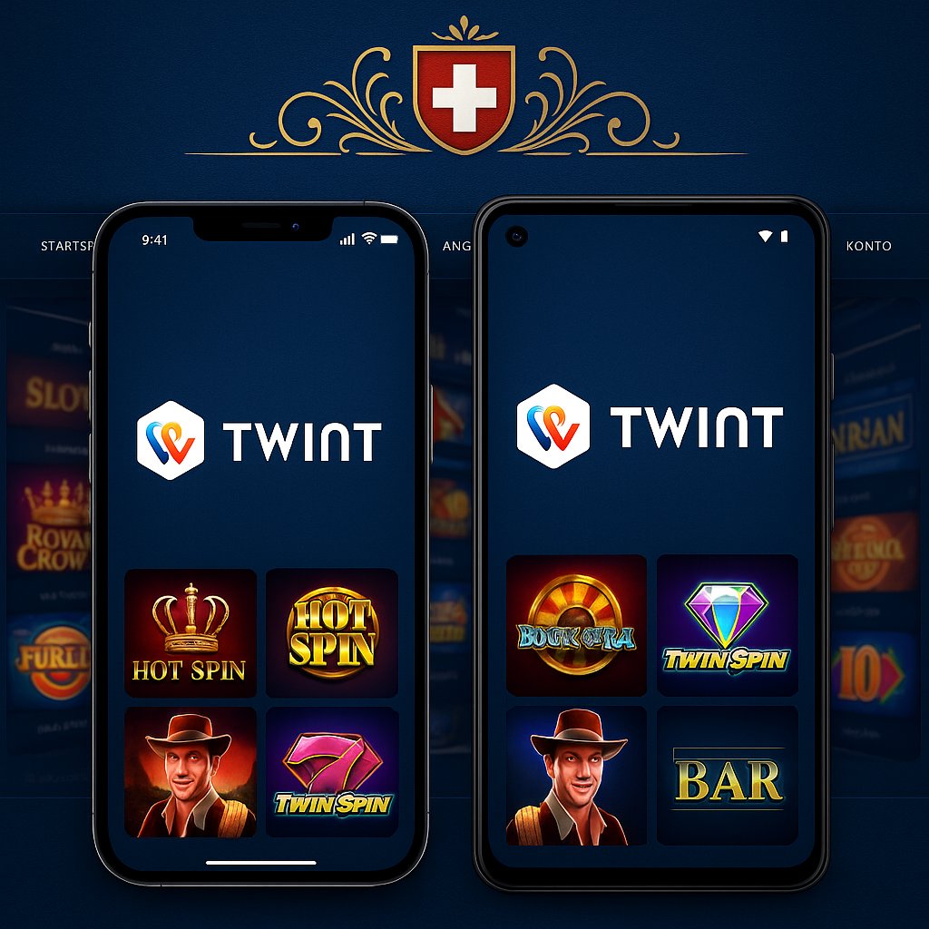 Mobiles Casino TWINT Schweiz — Spielen auf iPhone und Android mit TWINT