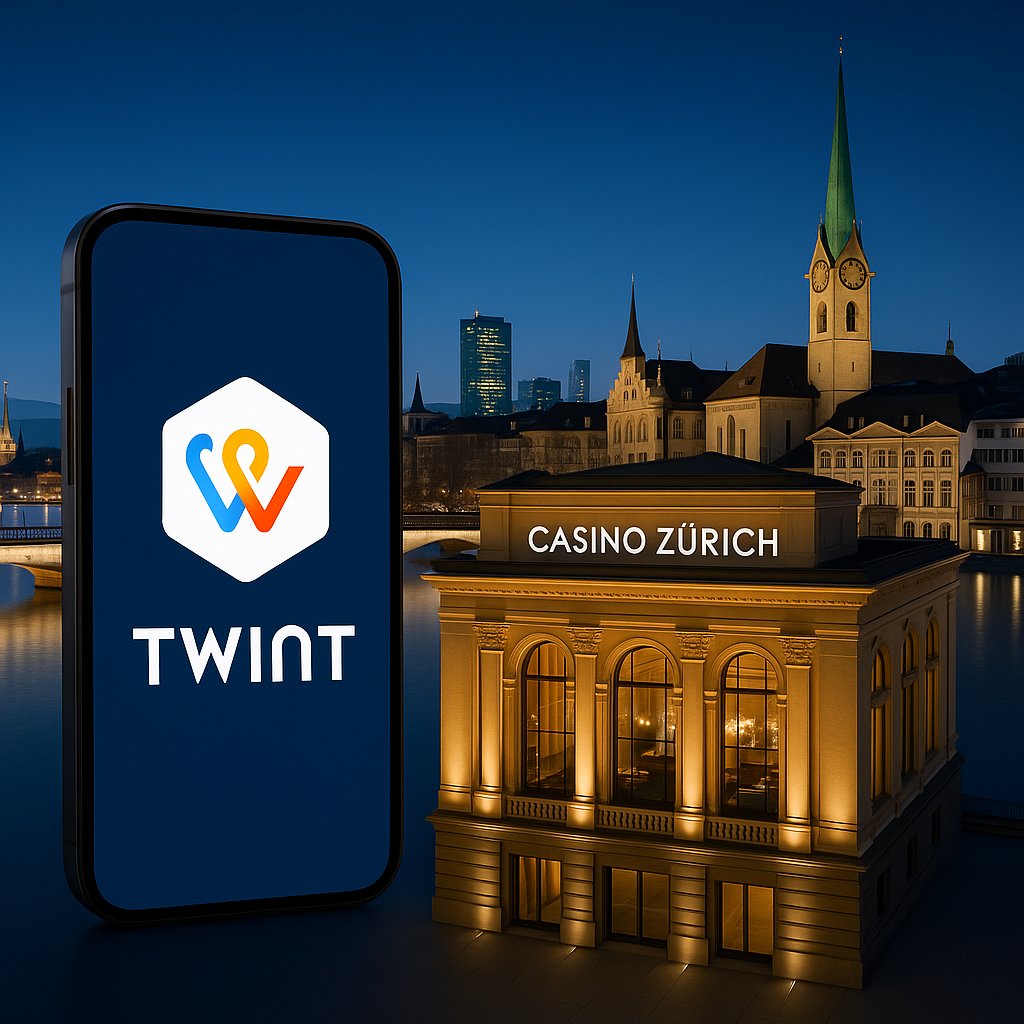 Casino TWINT Zürich — Mit der Schweizer App aus der Wirtschaftshauptstadt Spielen