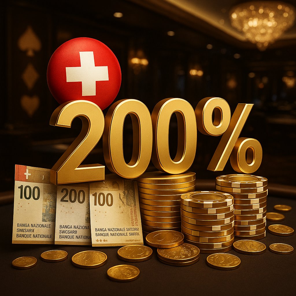 Bonus Casino 200% Suisse — Triplez votre Premier Dépôt en CHF