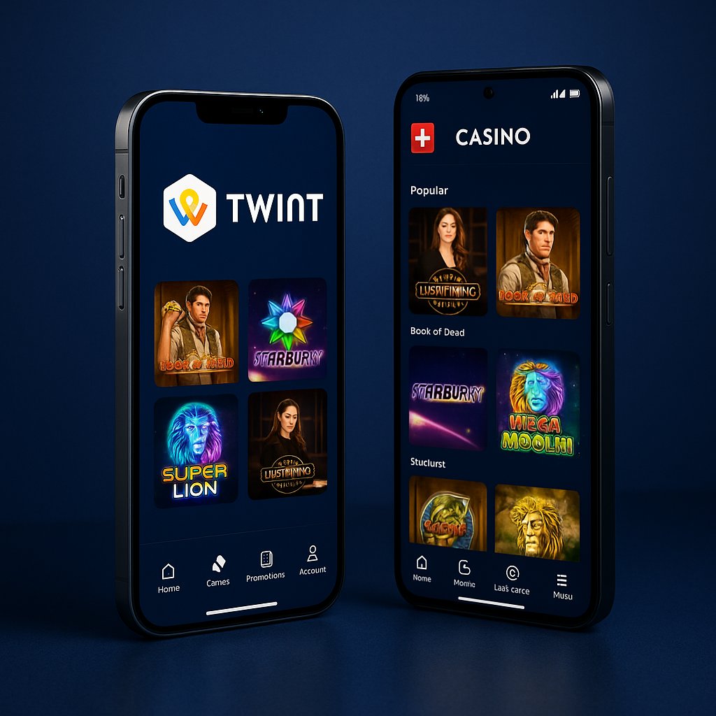 Casino Mobile TWINT Suisse — Jouer sur iPhone et Android avec TWINT