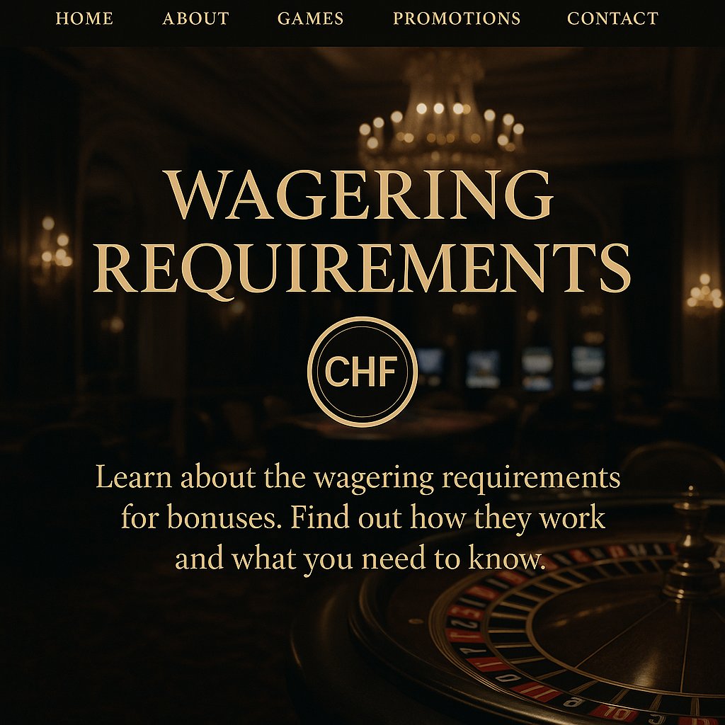 Conditions de Mise Casino Suisse — Comprendre le Wagering